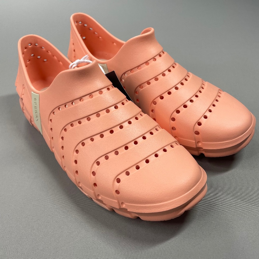 NEW Sperry Shoes Womens 9 pink water strider rubber slip on outdoor kayak boat